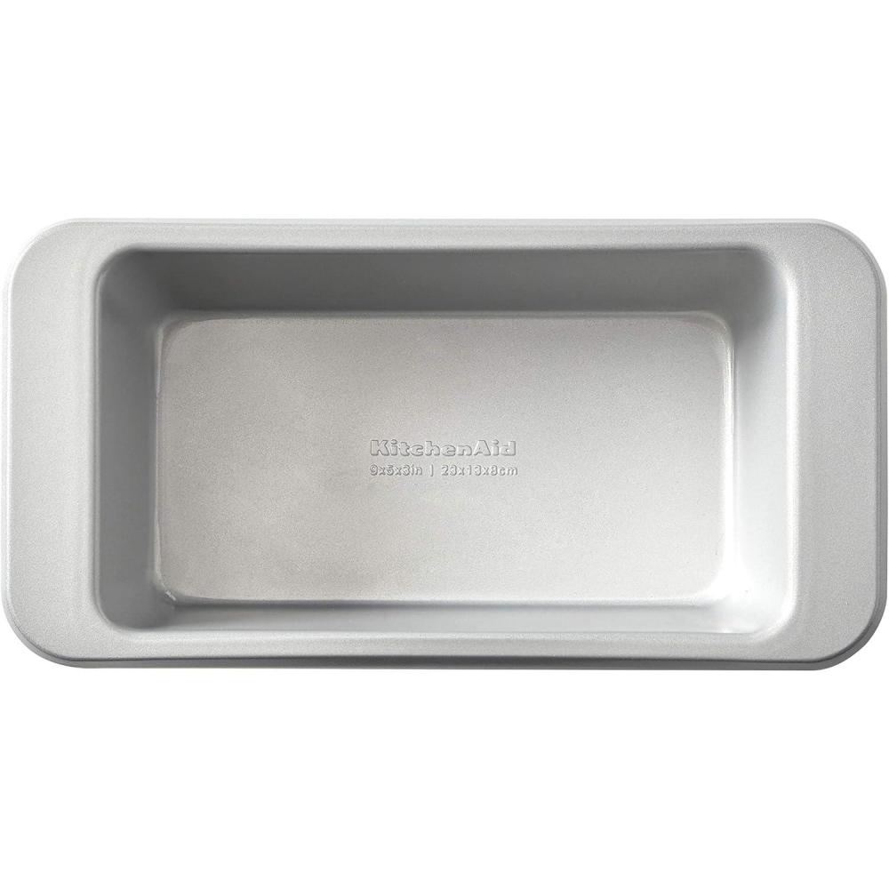 imageKitchenAid Nonstick Swiss Engineered Aluminized Steel Loaf Pan Dishwasher Safe 9 x 5 Inch Mineral WaterSilver