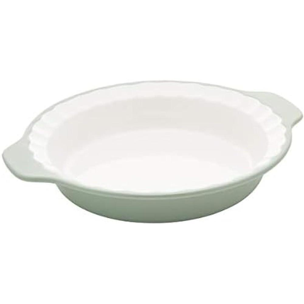 imageKitchenAid Pie Plate Vitrified Stoneware 1083in 1252in 217in Blue VelvetPistachio