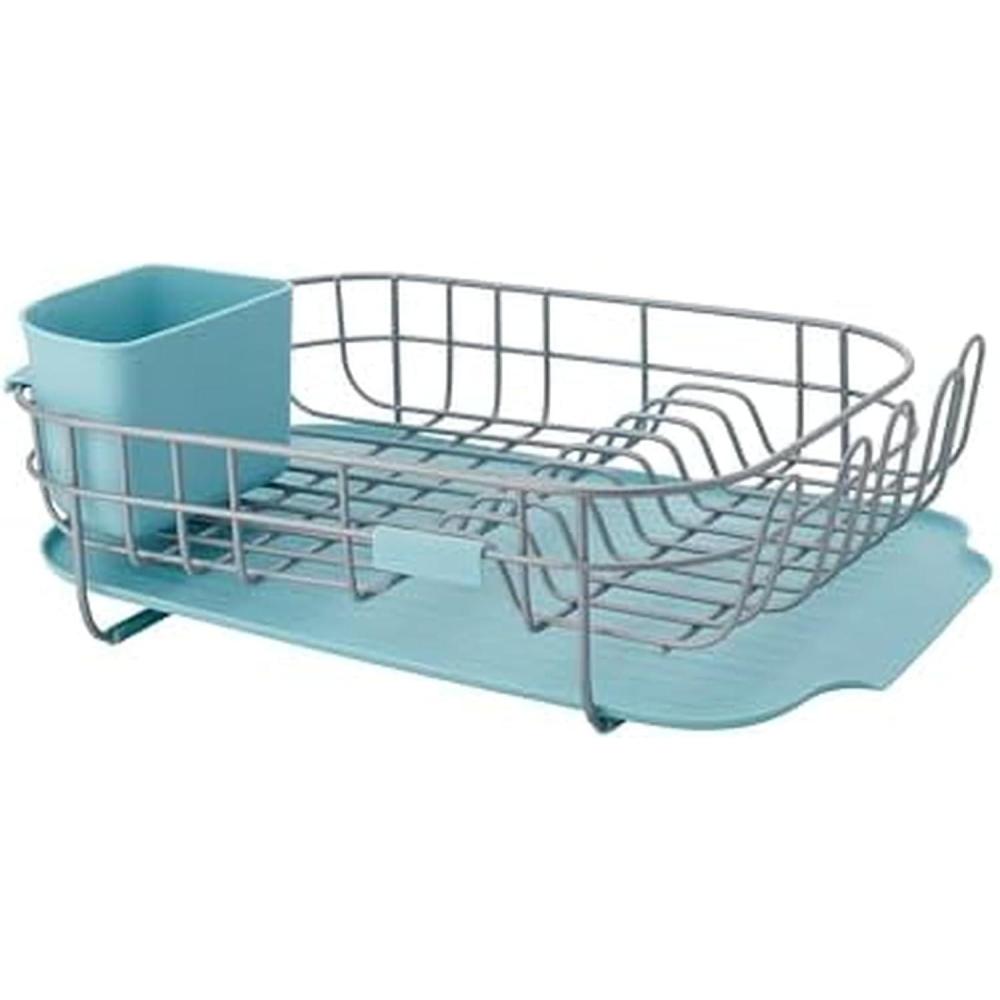 imageKitchenAid Satin Wire Expandable Dish Rack 2318Inch GrayMineral Water