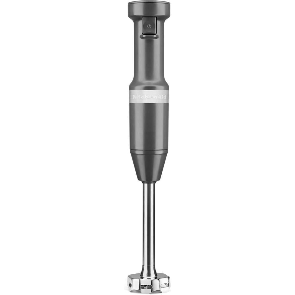 imageKitchenAid Variable Speed Corded Hand Blender KHBV53 Blue VelvetCharcoal Grey