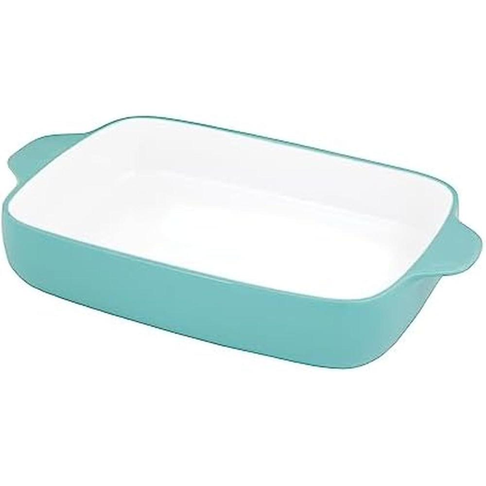 imageKitchenAid Vitrified Stoneware Rectangular Baker 45 QuartAqua Sky