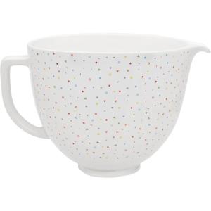 KitchenAid 5 Quart Hobnail Ceramic Bowl(Confetti Sprinkle)
