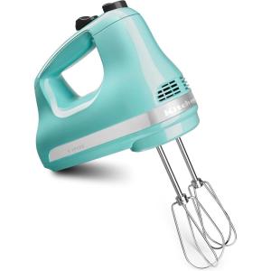 KitchenAid 5-Speed Ultra Power Hand Mixer – KHM512, Velvet Blue(Aqua Sky)