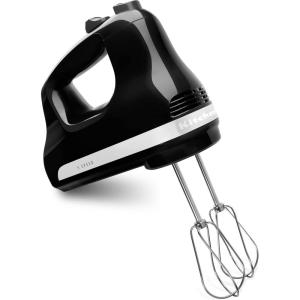 KitchenAid 5-Speed Ultra Power Hand Mixer – KHM512, Velvet Blue(Onyx Black)
