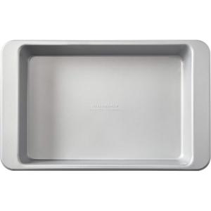 KitchenAid 9x13in Nonstick Aluminized Steel Cake Pan, Mineral Water(Silver)