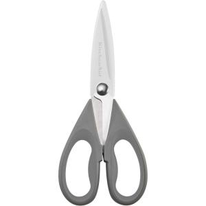KitchenAid All Purpose Kitchen Shears with Protective Sheath Durable Stainless Steel Scissors, Dishwasher Safe, Soft Grip Comfort Handle, 8.72 Inch, Lavendar Cream(Storm Gray)