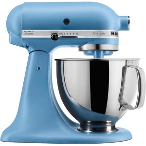 KitchenAid Artisan Series 5 Quart Tilt Head Stand Mixer with Pouring Shield KSM150PS, Lavender Cream(Blue Velvet)