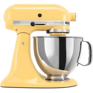 KitchenAid Artisan Series 5 Quart Tilt Head Stand Mixer with Pouring Shield KSM150PS, Lavender Cream(Majestic Yellow)