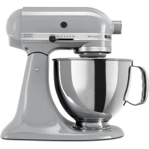 KitchenAid Artisan Series 5 Quart Tilt Head Stand Mixer with Pouring Shield KSM150PS, Lavender Cream(Metallic Chrome)