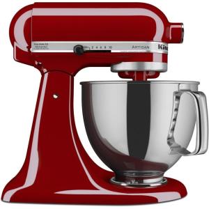 KitchenAid Artisan Series 5 Quart Tilt Head Stand Mixer with Pouring Shield KSM150PS, Lavender Cream(Red)