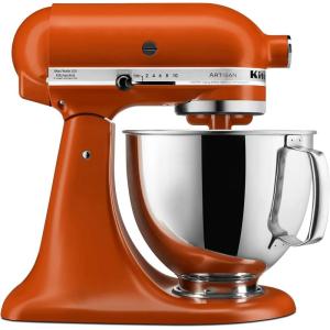 KitchenAid Artisan Series 5 Quart Tilt Head Stand Mixer with Pouring Shield KSM150PS, Lavender Cream(Scorched Orange)