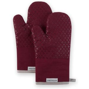 KitchenAid Asteroid Oven Mitt Set, 7″x12.5″, Dried Rose, 2 Piece(Boysenberry Purple)