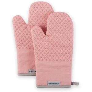 KitchenAid Asteroid Oven Mitt Set, 7″x12.5″, Dried Rose, 2 Piece(Dried Rose)