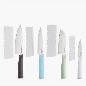 KitchenAid Chef Set with Custom-Fit Covers, Sharp Kitchen Knife, High-Carbon Japanese Stainless Steel Blade, 4 Piece, Multicolor(Multicolor)