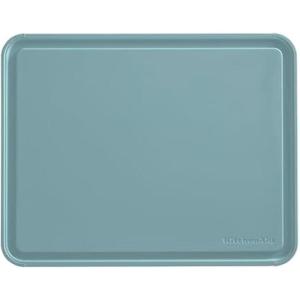 KitchenAid Classic Plastic Cutting Board with Perimeter Trench and Non Slip Edges, Dishwasher Safe, 11 x 14 inch, Ink Blue(Blue)