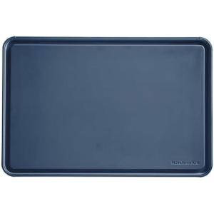 KitchenAid Classic Plastic Cutting Board with Perimeter Trench and Non Slip Edges, Dishwasher Safe, 8 x 10 inch, Ink Blue(Ink Blue)