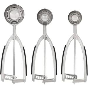 KitchenAid Cookie Dough Scoop Set, Set Of 3, Black(Black)