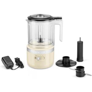 KitchenAid Cordless 5 Cup Food Chopper, KFCB529QAC Almond Cream(Almond Cream)