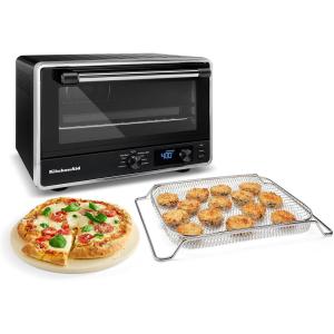 KitchenAid Digital Countertop Oven with Air Fry & Pizza Stone, KCO128BM, Black Matte