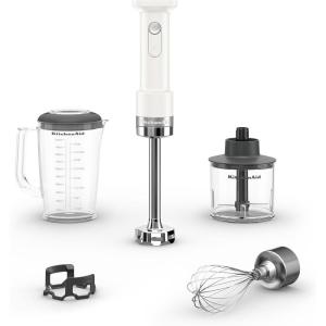 KitchenAid Go Cordless Hand Blender with Accessories – battery sold separately, KHBRV05, Porcelain White(Porcelain White)