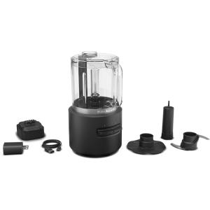KitchenAid Go™ Cordless Personal Blender – battery included, KSBR256, Black Matte(Food Chopper)