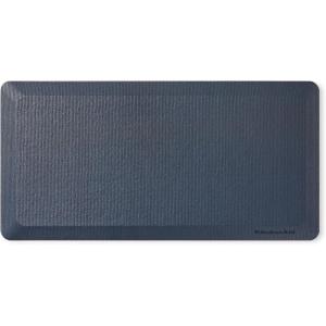 KitchenAid Gourmet Series Kitchen Comfort Gel Mat, Solid Basketweave, Ink Blue, 20″x39″(Ink Blue)