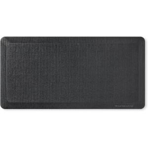 KitchenAid Gourmet Series Kitchen Comfort Gel Mat, Solid Basketweave, Ink Blue, 20″x39″(Matte Black)