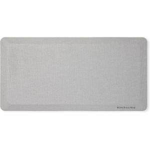 KitchenAid Gourmet Series Kitchen Comfort Gel Mat, Solid Basketweave, Ink Blue, 20″x39″(Matte Grey)