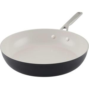 KitchenAid Hard Anodized Ceramic Nonstick Frying Pan/Skillet, 12.25 Inch – Matte Black
