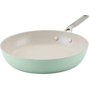 KitchenAid Hard Anodized Ceramic Nonstick Frying Pan/Skillet, 12.25 Inch – Pistachio(Pistachio Green)