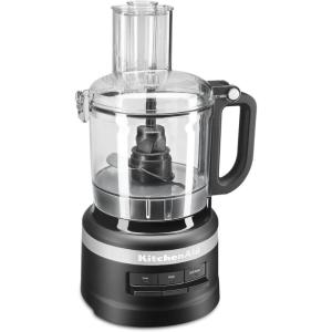 KitchenAid KFP0718ER 7-Cup Food Processor Chop, Puree, Shred and Slice – Empire Red(Black Matte)