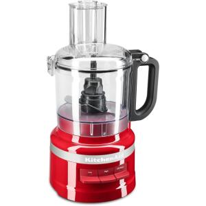 KitchenAid KFP0718ER 7-Cup Food Processor Chop, Puree, Shred and Slice – Empire Red(Empire Red)