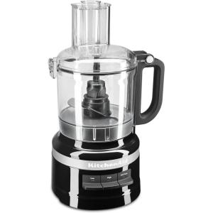 KitchenAid KFP0718ER 7-Cup Food Processor Chop, Puree, Shred and Slice – Empire Red(Onyx Black)