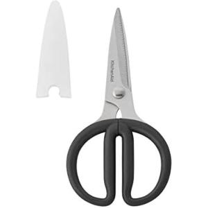 KitchenAid KQ351OHOBA Universal Stainless Steel Shears, Utility, Black(Small Utility Shears)