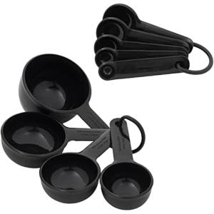 KitchenAid Measuring Cups and Spoon Set, Beetroot, 9-Piece(Black)