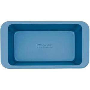 KitchenAid Nonstick Swiss Engineered Aluminized Steel Loaf Pan, Dishwasher Safe, 9 x 5 Inch, Mineral Water(Blue Velvet)