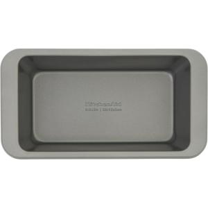 KitchenAid Nonstick Swiss Engineered Aluminized Steel Loaf Pan, Dishwasher Safe, 9 x 5 Inch, Mineral Water(Contour Silver)