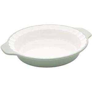 KitchenAid Pie Plate Vitrified Stoneware, 10.83in 12.52in 2.17in, Blue Velvet(Pistachio)