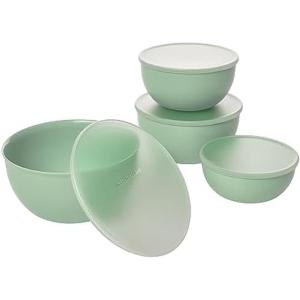 KitchenAid Prep Bowls with Lids, Set of 4(1.5 cup 2.5 cup 3.5 cup 4.5 cup)