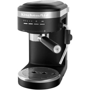 KitchenAid Semi-Automatic Espresso Machine and Automatic Milk Frother Attachment – KES6404(Black Matte)