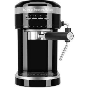 KitchenAid Semi-Automatic Espresso Machine and Automatic Milk Frother Attachment – KES6404(Onyx Black)