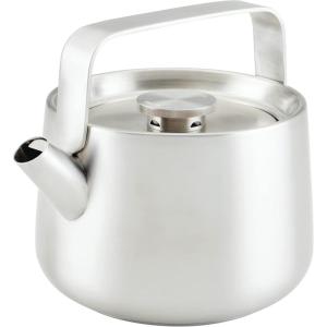 KitchenAid Teakettles Stainless Steel Whistling Teakettle, 1.9 Quart – Brushed Stainless Steel(Brushed Stainless Steel)