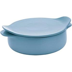 KitchenAid Vitrified Stoneware Round Baker, 2.25-Quart, Pistachio(Blue Velvet)