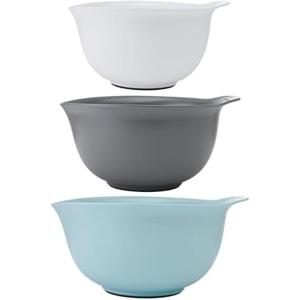 KitchenAid Stainless Steel Mixing Bowls, Set Of 3(Mineral Water Gray White)