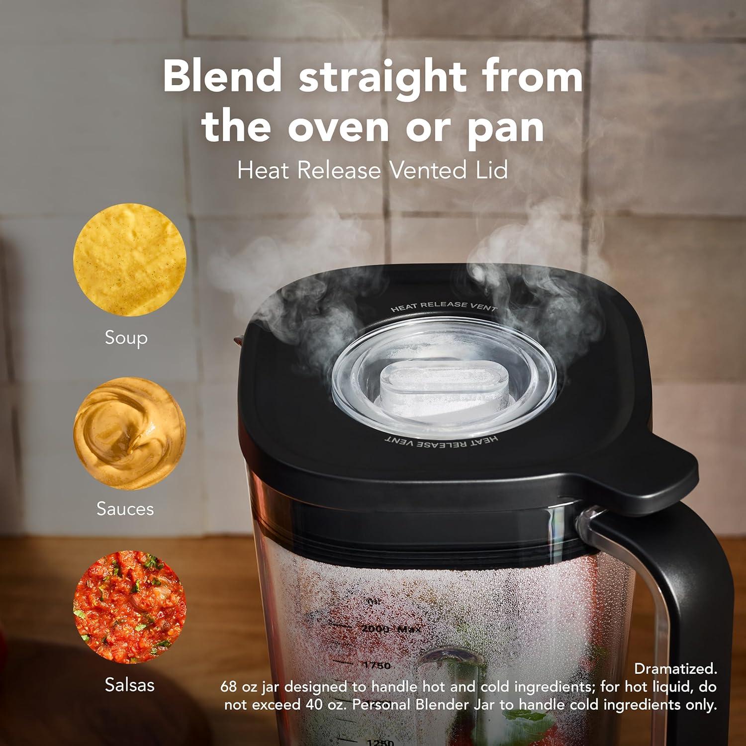 imageKitchenAid Pure Power Blender with 2 Personal Blending Jars KSB2078 Porcelain WhiteBlack Matte