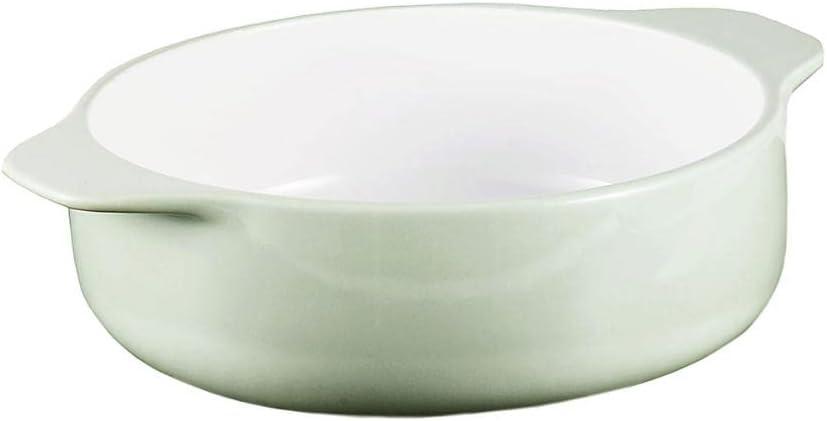 imageKitchenAid Vitrified Stoneware Round Casserole Baker 2Quart PistachioPistachio