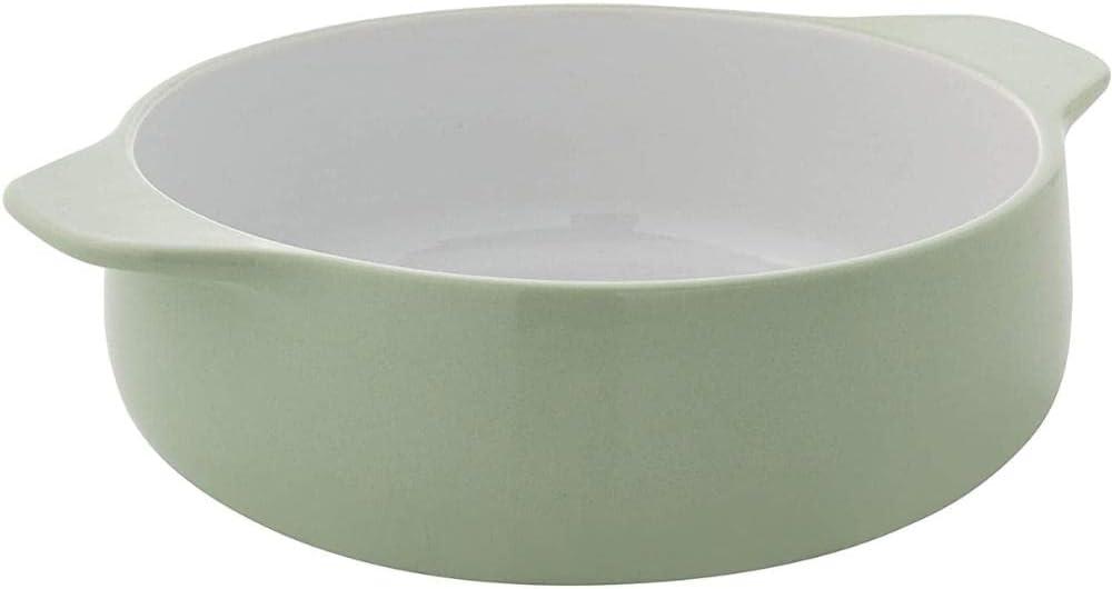 imageKitchenAid Vitrified Stoneware Round Casserole Baker 2Quart PistachioPistachio