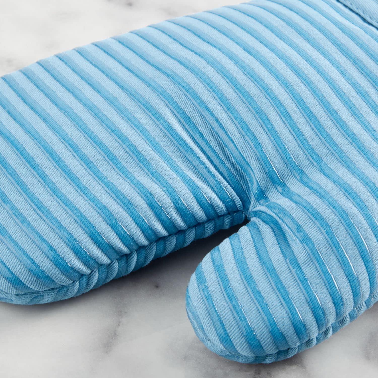 imageKITCHENAID Quilted Cotton Terry Cloth Oven Mitt Pot Holder Kitchen Towel 4Pack Set Heat Resistant Silicone Grip Gift Set Passion Red 16x26 7x13 amp 7x10Blue Velvet