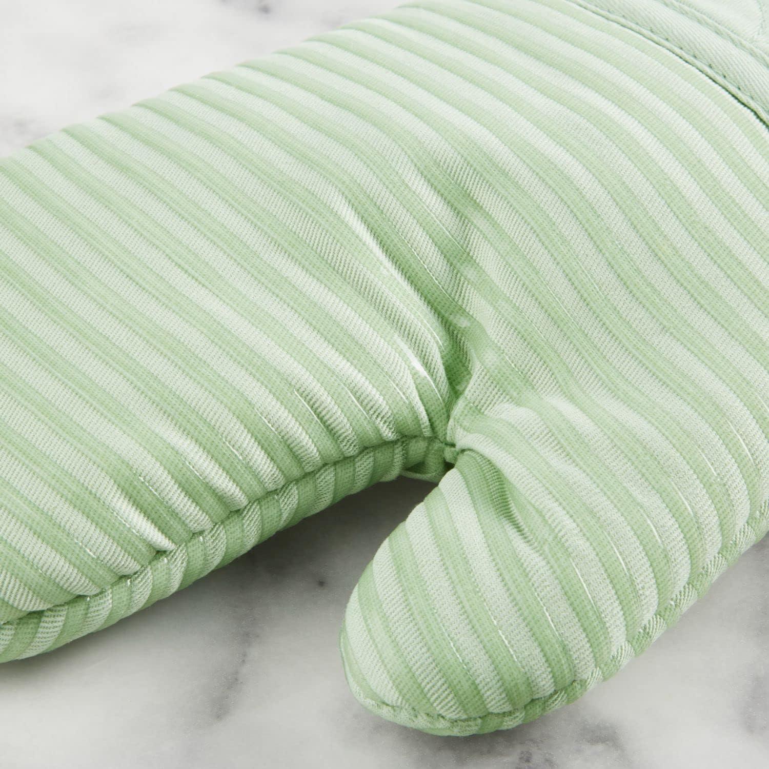 imageKITCHENAID Quilted Cotton Terry Cloth Oven Mitt Pot Holder Kitchen Towel 4Pack Set Heat Resistant Silicone Grip Gift Set Passion Red 16x26 7x13 amp 7x10Pistachio