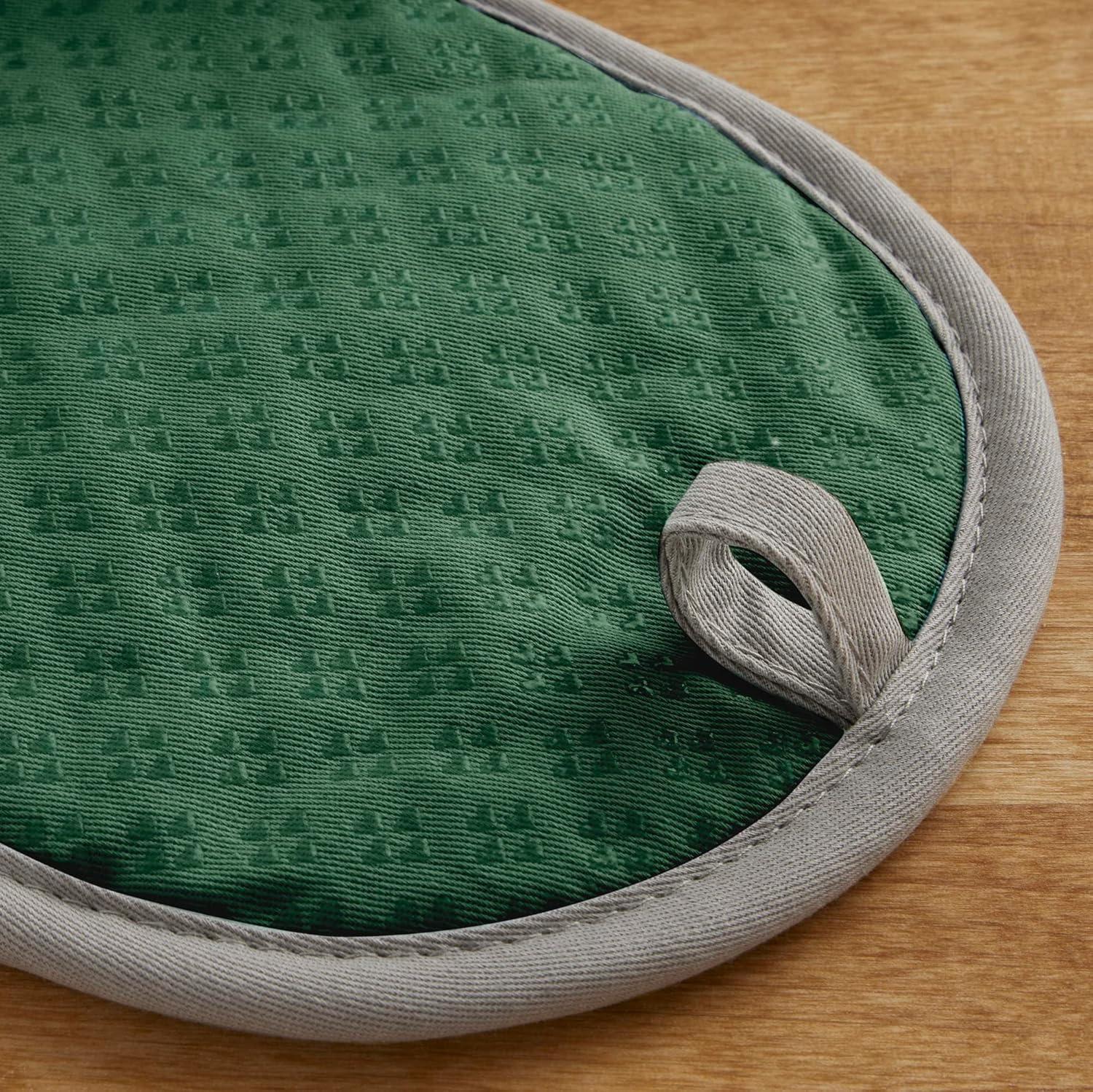 imageKitchenAid Asteroid Pot Holder 2Pack Set Charcoal Grey 65x10Dark Green